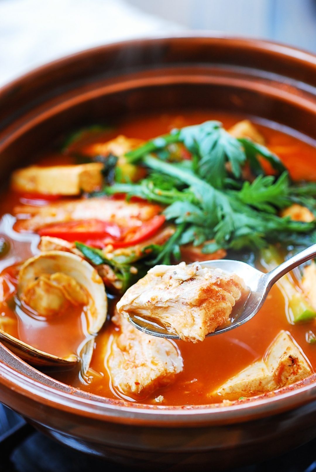 Domi Maeuntang (Spicy Fish Stew with Red Snapper) - Korean Bapsang