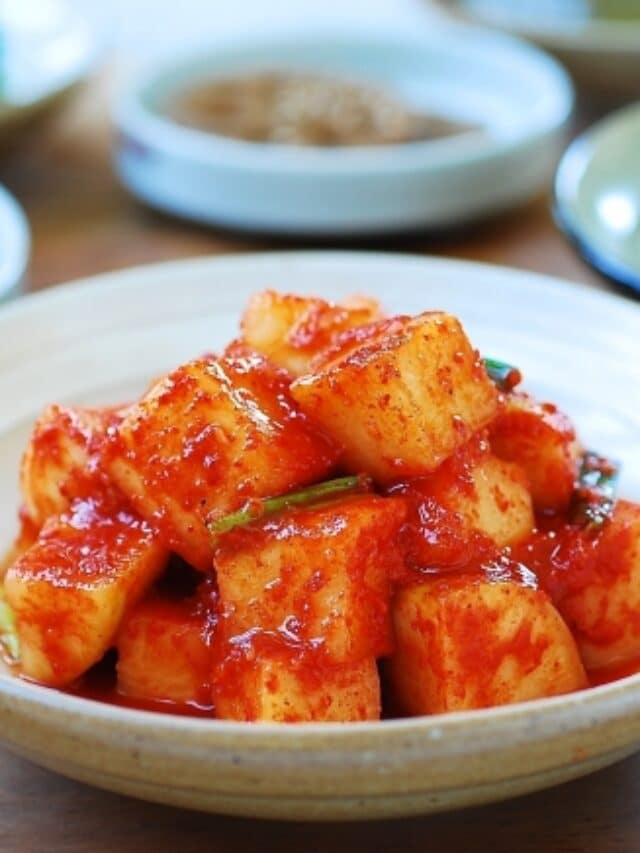 Cubed Radish Kimchi Korean Bapsang