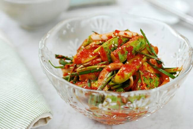 Cucumber kimchi (oi kimchi)