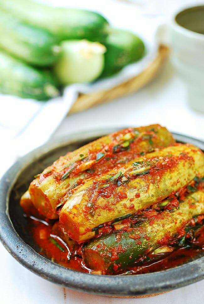 Oi Sobagi (Korean stuffed cucumber kimchi)