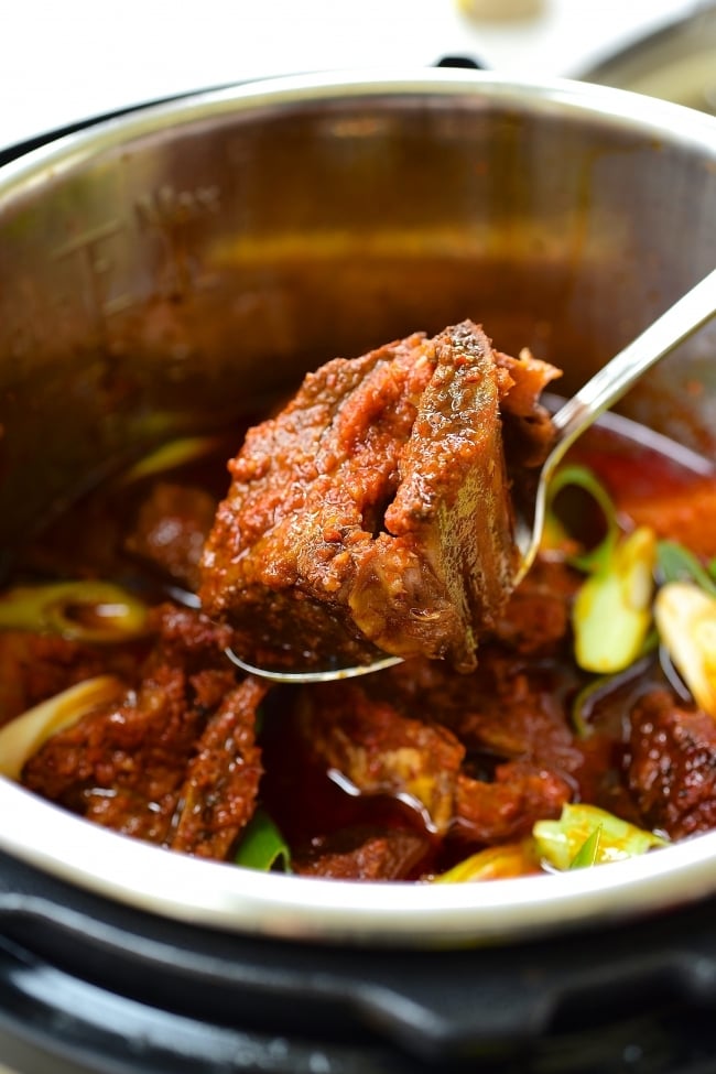 DSC 1133 e1531706971522 - Instant Pot Spicy Galbijjim (Braised Short Ribs)