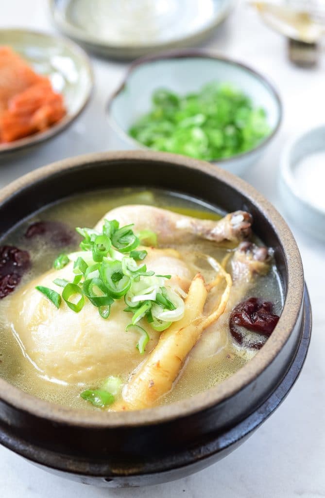 Samgyetang (Ginseng Chicken Soup) Korean Bapsang