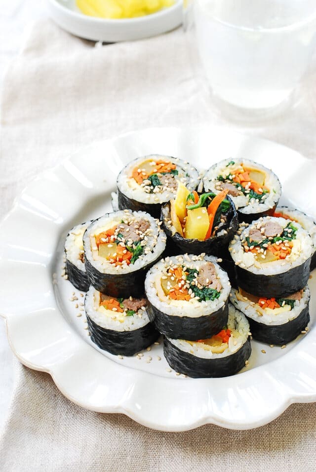 Kimbap (or gimbap) Easy Recipe Korean Bapsang