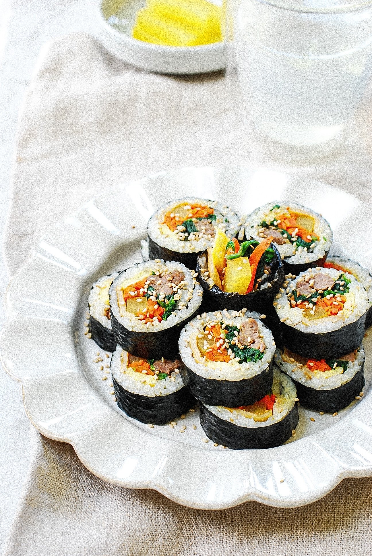 Gimbap ( or Kimbap) Easy Recipe | Korean Bapsang