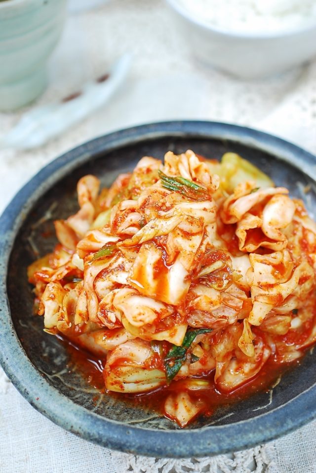 Yangbaechu Kimchi (Green Cabbage Kimchi) Korean Bapsang
