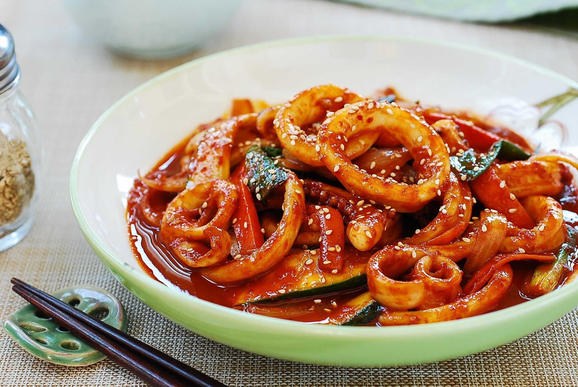 DSC 0011 1 - Ojingeo Bokkeum (Korean Spicy Stir-fried Squid)