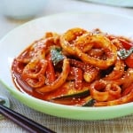 Korean spicy stir-fried squid
