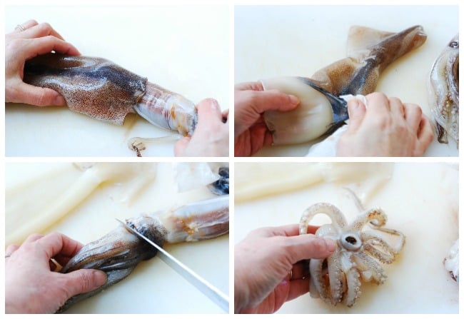 how to clean squid - Ojingeo Bokkeum (Korean Spicy Stir-fried Squid)