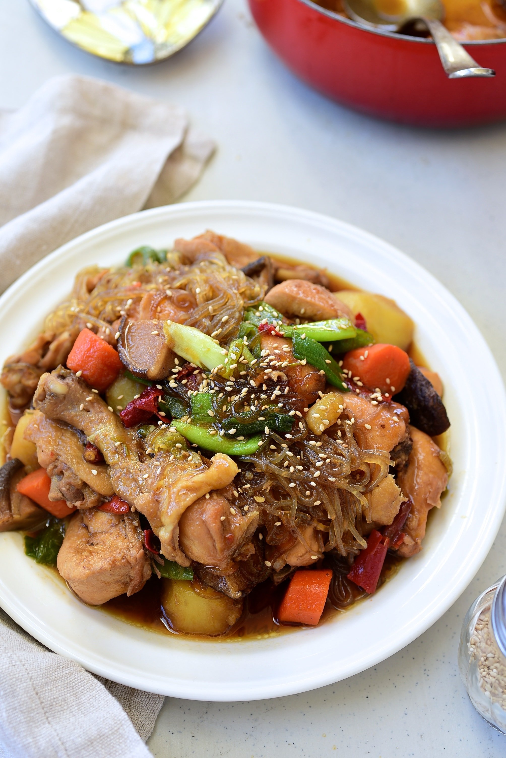 Jjimdak (Korean Braised Chicken) Korean Bapsang