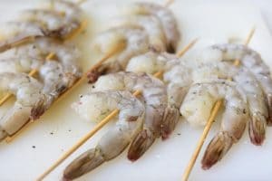 Shrimp skewers for grilling