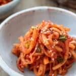 Korean spicy radish salad