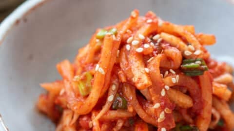 Musaengchae (Korean Spicy Radish Salad)