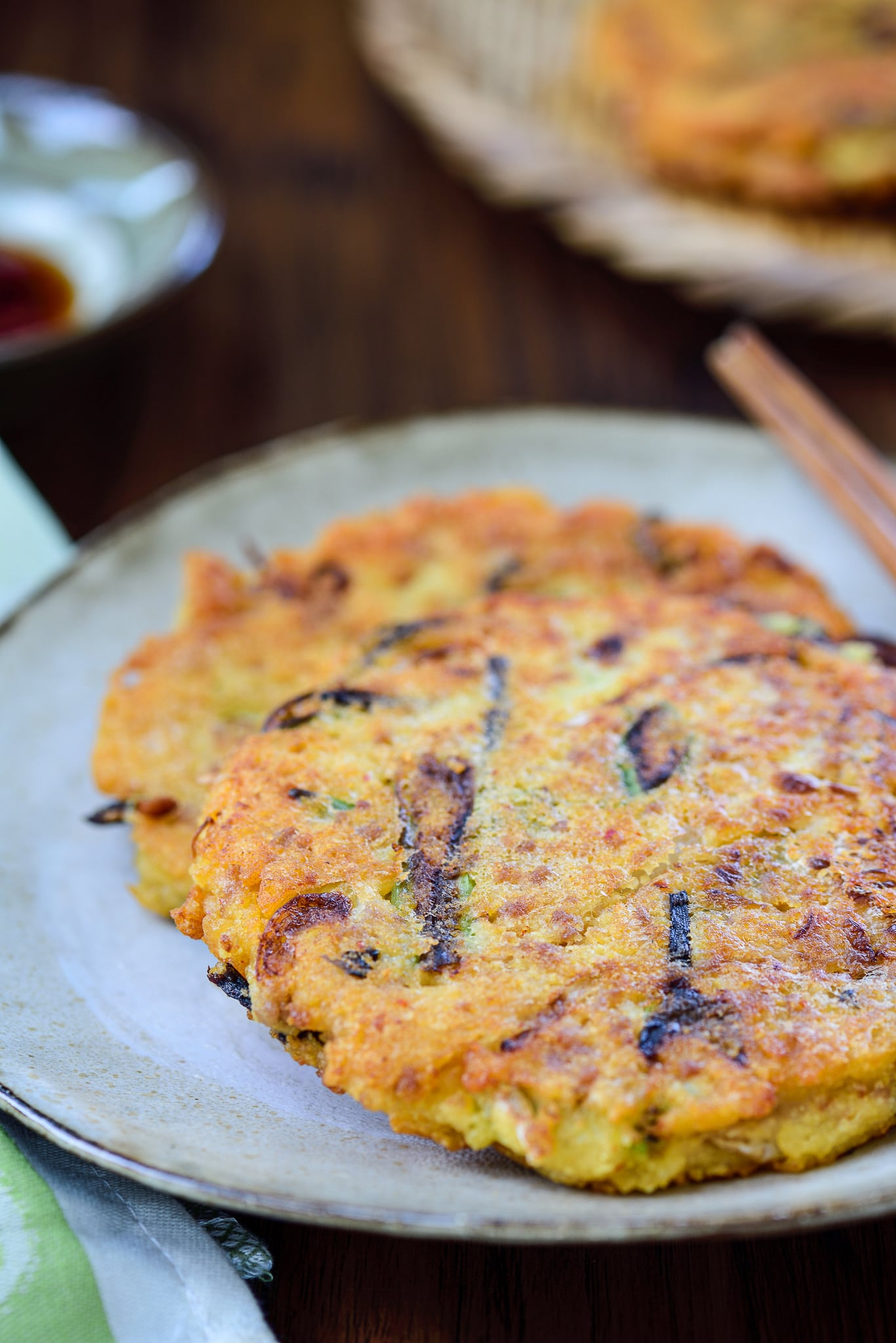 DSC8023 1 - Nokdujeon (Mung Bean Pancakes)