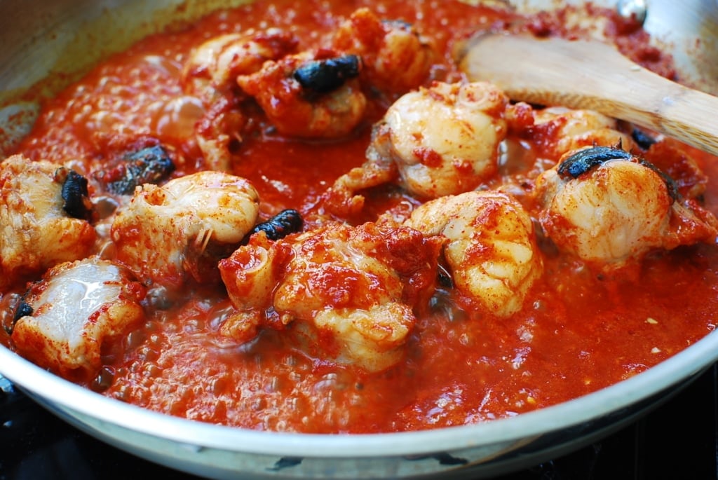 Agujjim (Spicy Braised Monkfish) Korean Bapsang