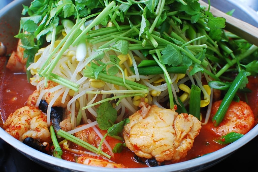 Agujjim (Spicy Braised Monkfish) Korean Bapsang