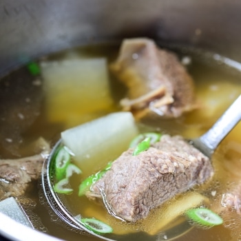 Instant Pot beef short rib soup recipe