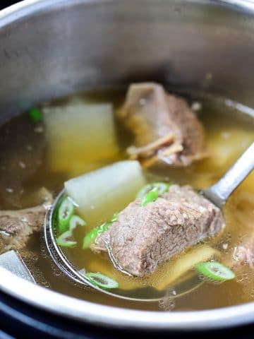 Instant Pot beef short rib soup recipe