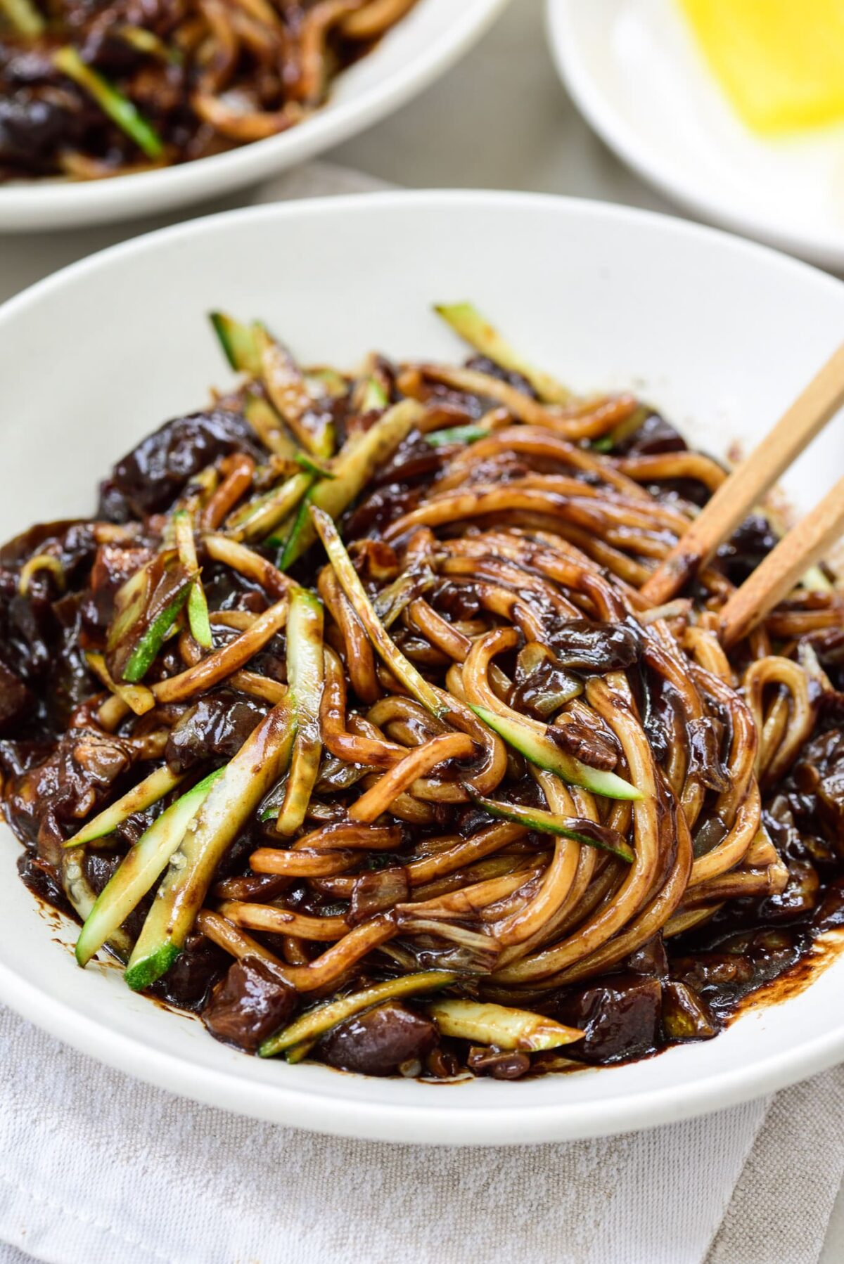 Jajangmyeon (Noodles in Black Bean Sauce) - Korean Bapsang