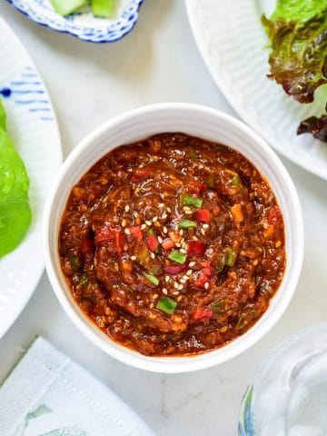 Sauce for Korean lettuce wraps