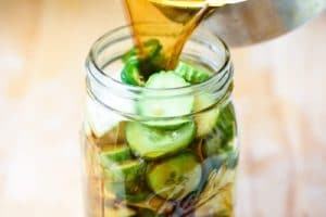 Quick pickling in soy sauce