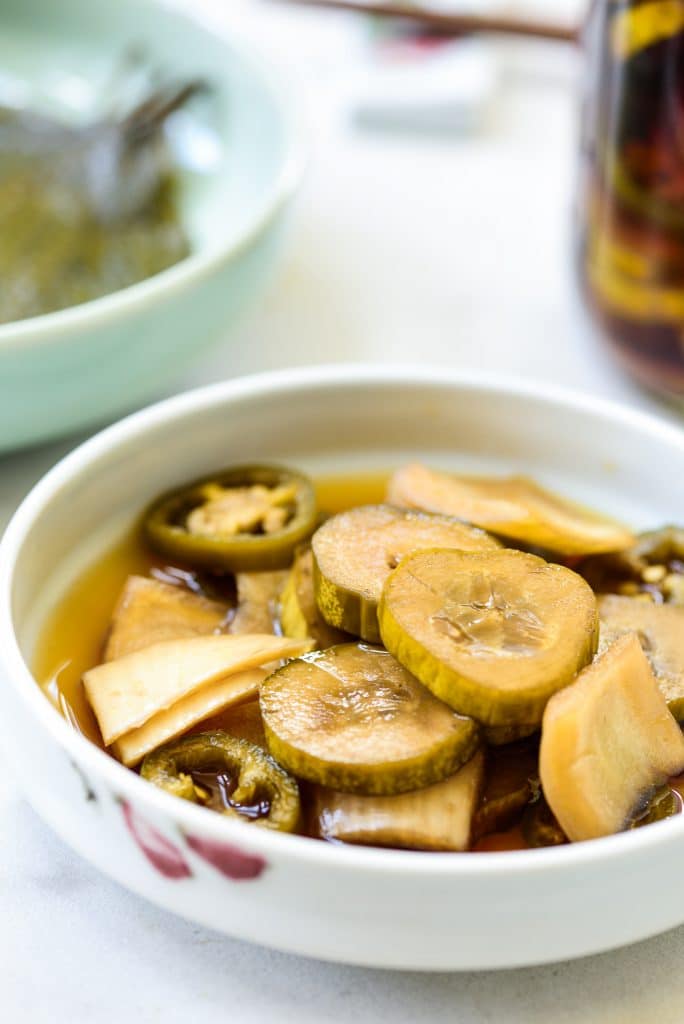 Jangajji (Korean Pickles in Soy Sauce) Korean Bapsang