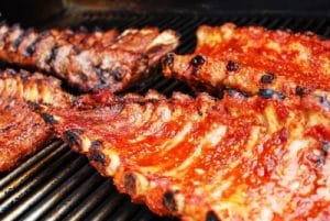 Korean spicy BBQ pork ribs