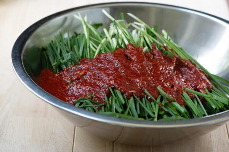 Buchu Kimchi (Garlic Chives Kimchi) DSC0208 768x513 - Buchu Kimchi (Garlic Chives Kimchi)