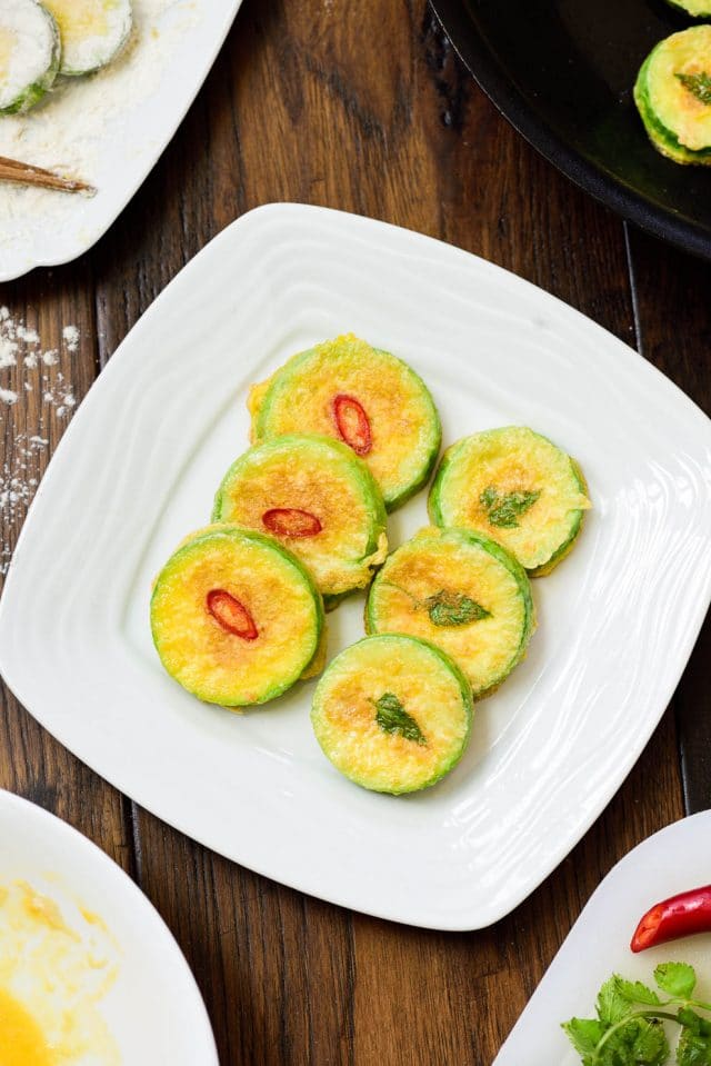Hobak Jeon (Panfried Zucchini in Egg Batter) Korean Bapsang