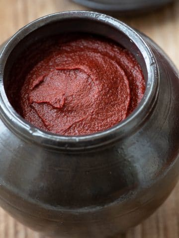 Gochujang in an earthenware