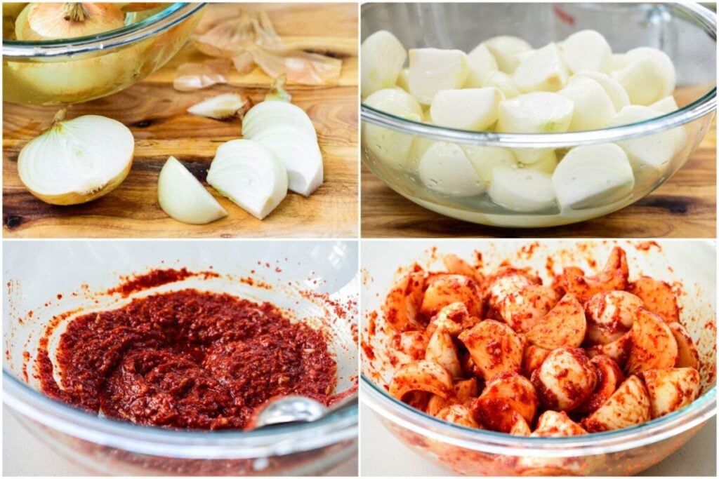 Yangpa Kimchi (Onion Kimchi) Korean Bapsang