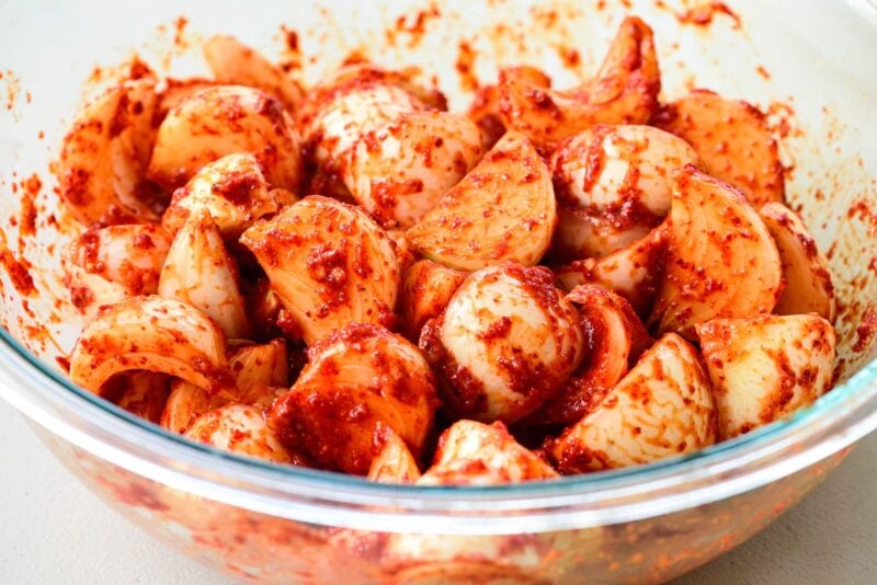 Yangpa Kimchi (Onion Kimchi) Korean Bapsang