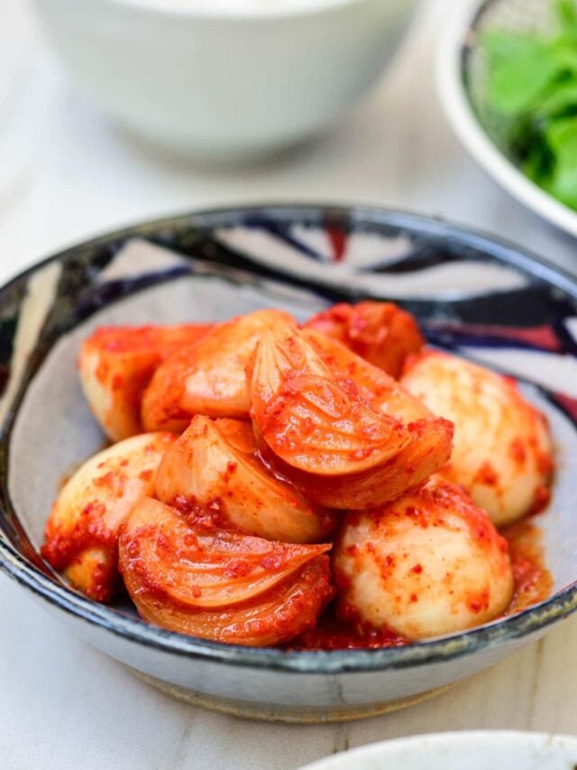 Yangpa Kimchi (Onion Kimchi) Korean Bapsang