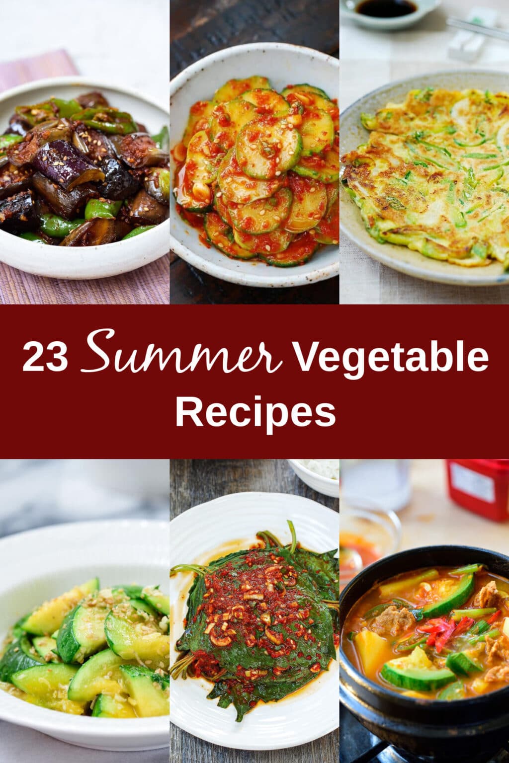 23 Summer vegetable recipes Korean Bapsang