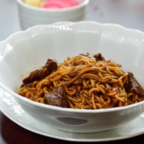 Ram-don instant noodle dish